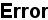 Error