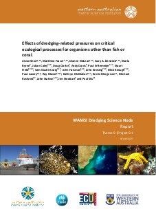 Effects of dredging-related pressures on critical ecological processes for organisms other than fish or coral. Report of Theme 9 - Project 9.1 prepared for the Dredging Science Node