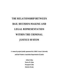 The relationship between bail decision-making and legal representation within the criminal justice system