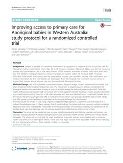Improving access to primary care for Aboriginal babies in Western Australia: Study protocol for a randomized controlled trial